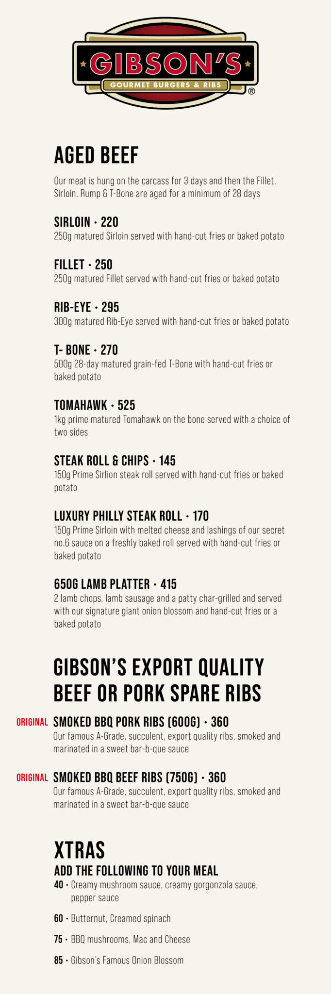Jybons Menu Gibsons Bar And Steakhouse Menu – TOMP